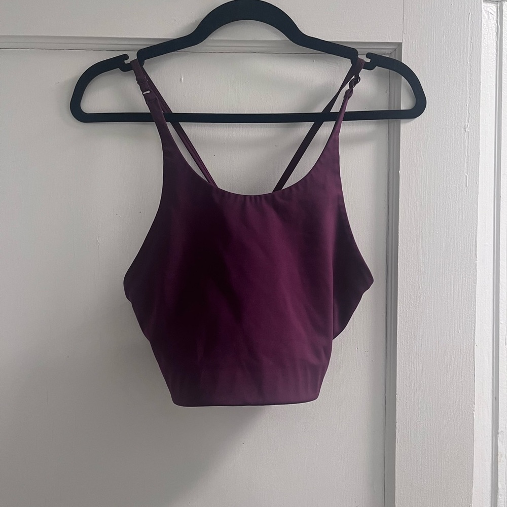 Girlfriend Collective Plum Activewear sports bra